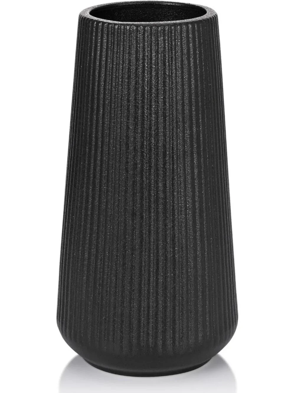 Gradient Black Ceramic Cute Flower Vase For Pampas Grass Living Room Office Deco